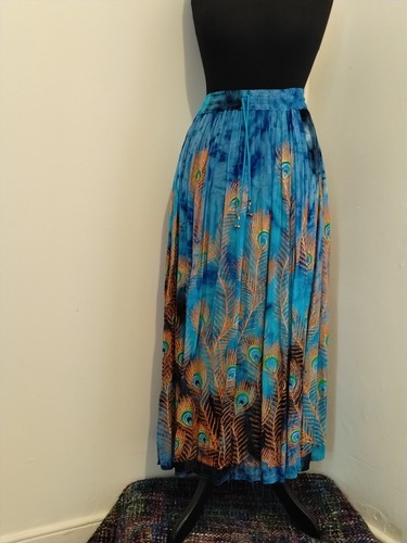 Long turquoise tie - , dye