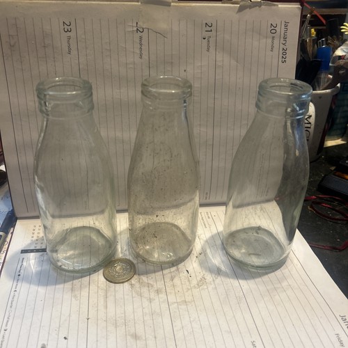 Vintage school milk - milk, bottles