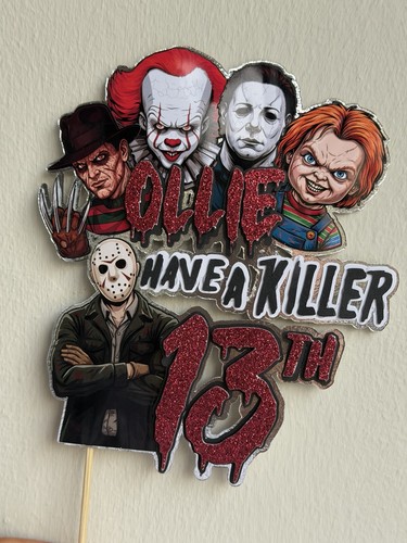 Horror themed birthday cake - birthday,
