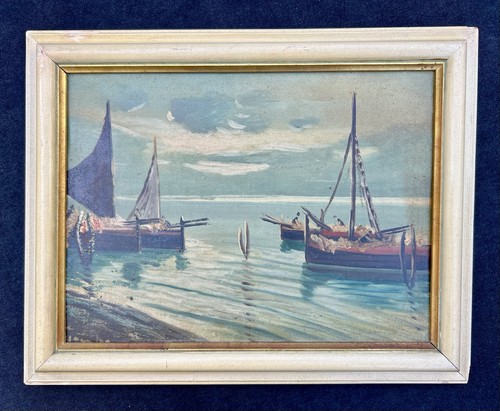 1930s italian seascape oil - 1930s,