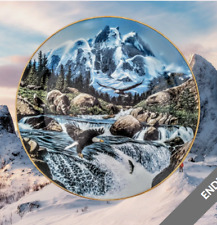 The Danbury Mint Whitewater Falls china collection plate by John Van Straalen