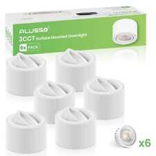 LED Surface Mounted Downlight 6W Dimmable Swivelling 3CCT Ceiling Spotlight 6pcs