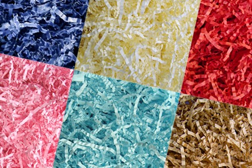 Crinkle zig zag shredded - zag,