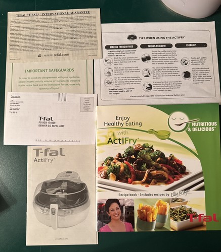 Fal actifry recipe book - actifry,