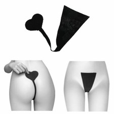 Invisible C-string Thong Lace Briefs Thongs Adhesive Panties T-Back Underwear UK