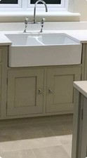  Double belfast sink unit