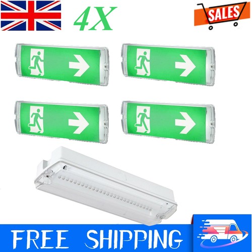 Led emergency light fitting - 4x,