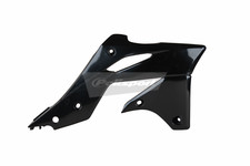 KAWASAKI Radiator Scoops / shrouds KXF 250 2013 - 2016 All Black Motocross