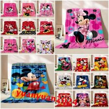 Mickey Minne Mouse Fleece Blanket Throw Bed Sofa Warm Soft Blanket Flannel Gift