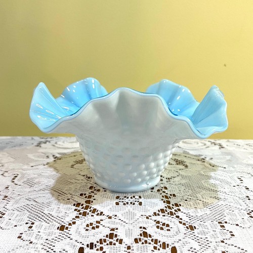 White hobnail ruffled - hobnail,