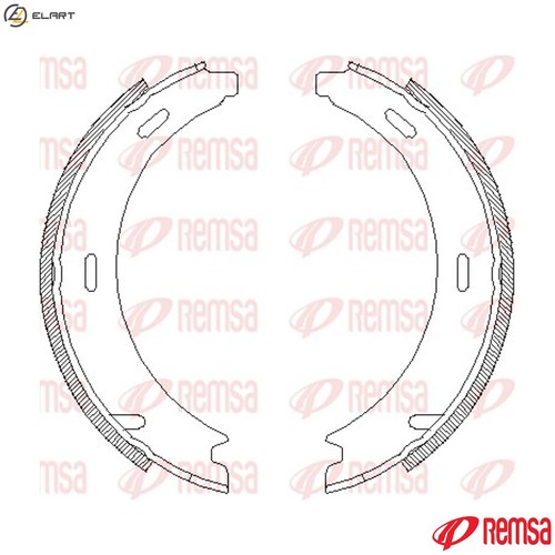 Brake shoe parking - brake,