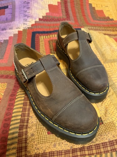Martens brown leather mary - martens,