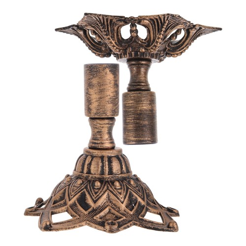 Vintage gold iron candle - vintage,