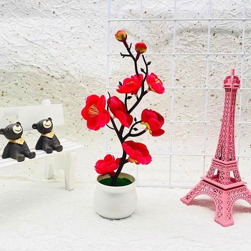 Artificial bonsai plant potted - artificial,