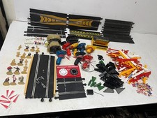 Scalextric  barriers, pit building figures, track humpback bridge