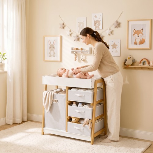 Baby changing table with - table,