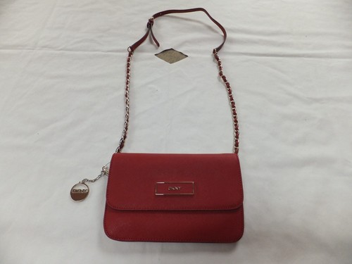 Ladies red leather dkny - red,