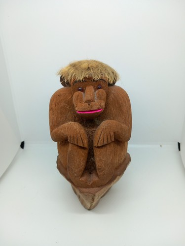 Vintage coconut monkey - vintage,