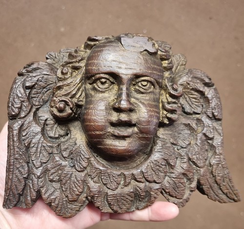 Period oak corbel angel - oak,
