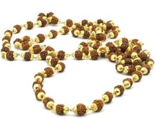 rudraksha Gold plated mala