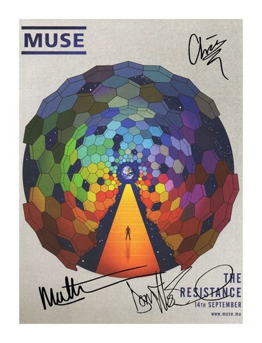 Muse entire group autographed - muse,