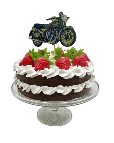 Hrd motorcycle cake topper - motorcycle,