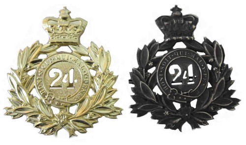 24th regiment foot badge 2d - 24th,