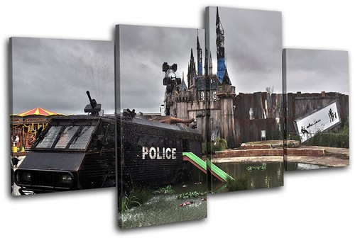 Graffiti police van banksy - police,