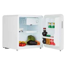 Dent Cookology 47L Retro Mini Fridge With Chiller Box - RET47MFWH