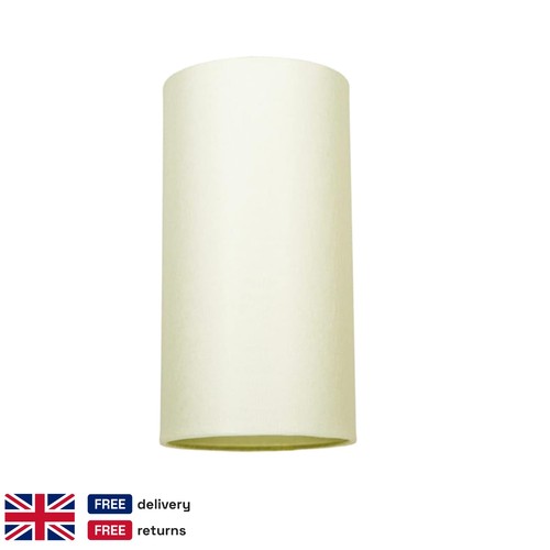 Cream linen cylinder lamp - linen,