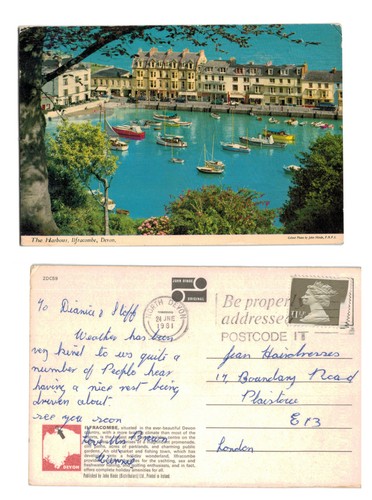 Postcard the harbour - postcard,