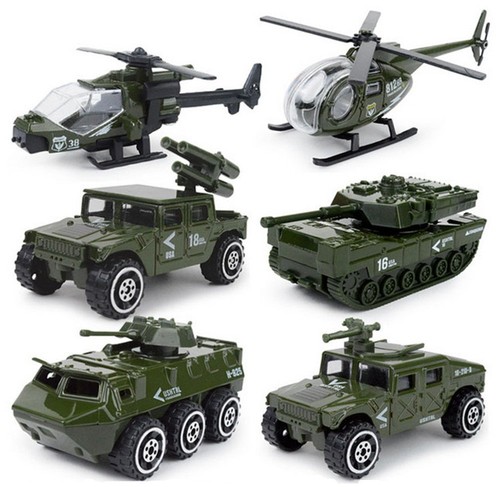 6pcs military vehicle - 6pcs,