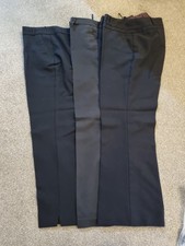 Black Trousers X 3 Size 12/14