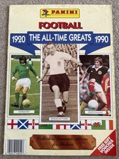 PANINI Football 1920 - 1990 ALL TIME GREATS STICKER ALBUM 90% complete