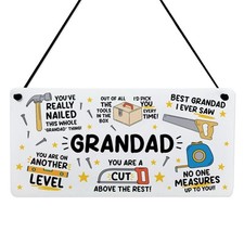 Funny Grandad Plaque Gift For