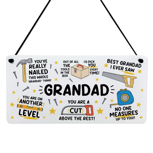 Funny grandad plaque gift for - funny,
