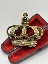 Vintage Gold Plated Crown Faux