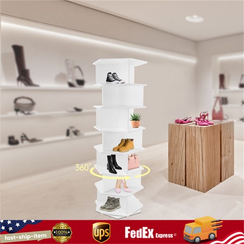 Rotating shoe rack tower - shoe, 7