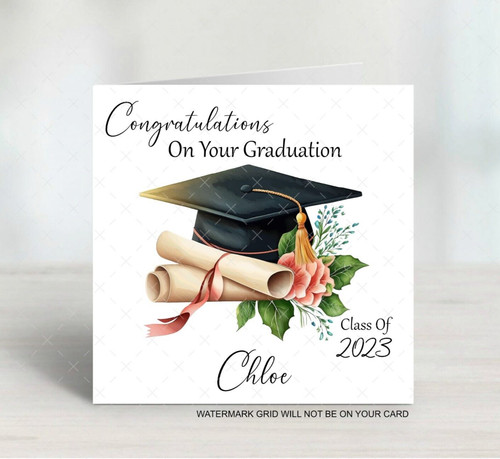 Personalised graduation card - card, |