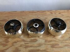 3X JENSEN INTERCEPTOR ORIGINAL CHROME EYEBALL HEATER AIR VENTS - EMPIRE CC PARTS