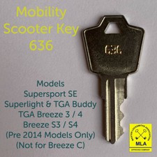 636 Mobility Scooter Key TGA