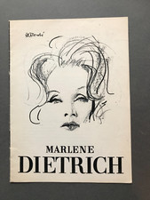 1964 Marlene Dietrich Burt Bacharach Concert Programme Queen's Theatre London