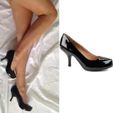 WOMENS LADIES STRAP MID HEEL CASUAL SMART WORK  PARTY PUMP COURT SHOES SIZE 3-8