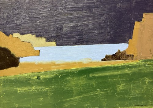 Abstract coastal landscape - abstract,