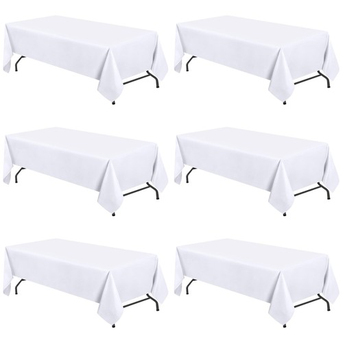 Wealuxe white table cloths - wealuxe,