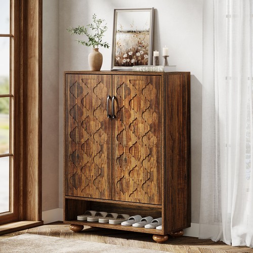 Solid wood shoe cabinet - solid,