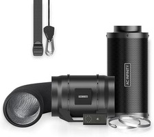  8-inch Air Filtration Kit Inline Fan and Carbon Filter Cooling and Ventilation