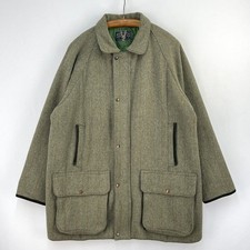 Wathen Gardiner Co Tweed Coat Mens XL Green Derby Hunting Shooting Field Jacket