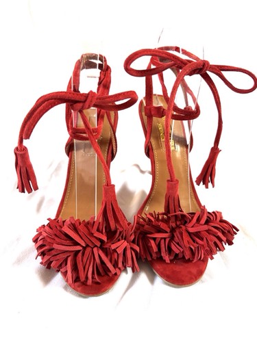 Aquazzura wild thing 105 red - aquazzura,