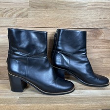 WHISTLES Boots Black Leather